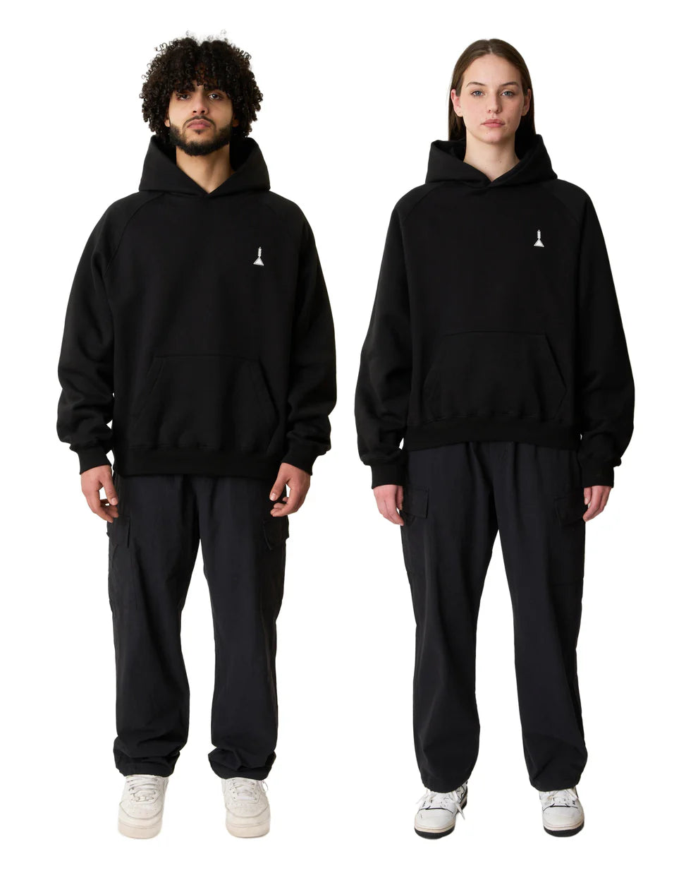 هودي اسود اوفر سايز مناسب للرجال والنساء