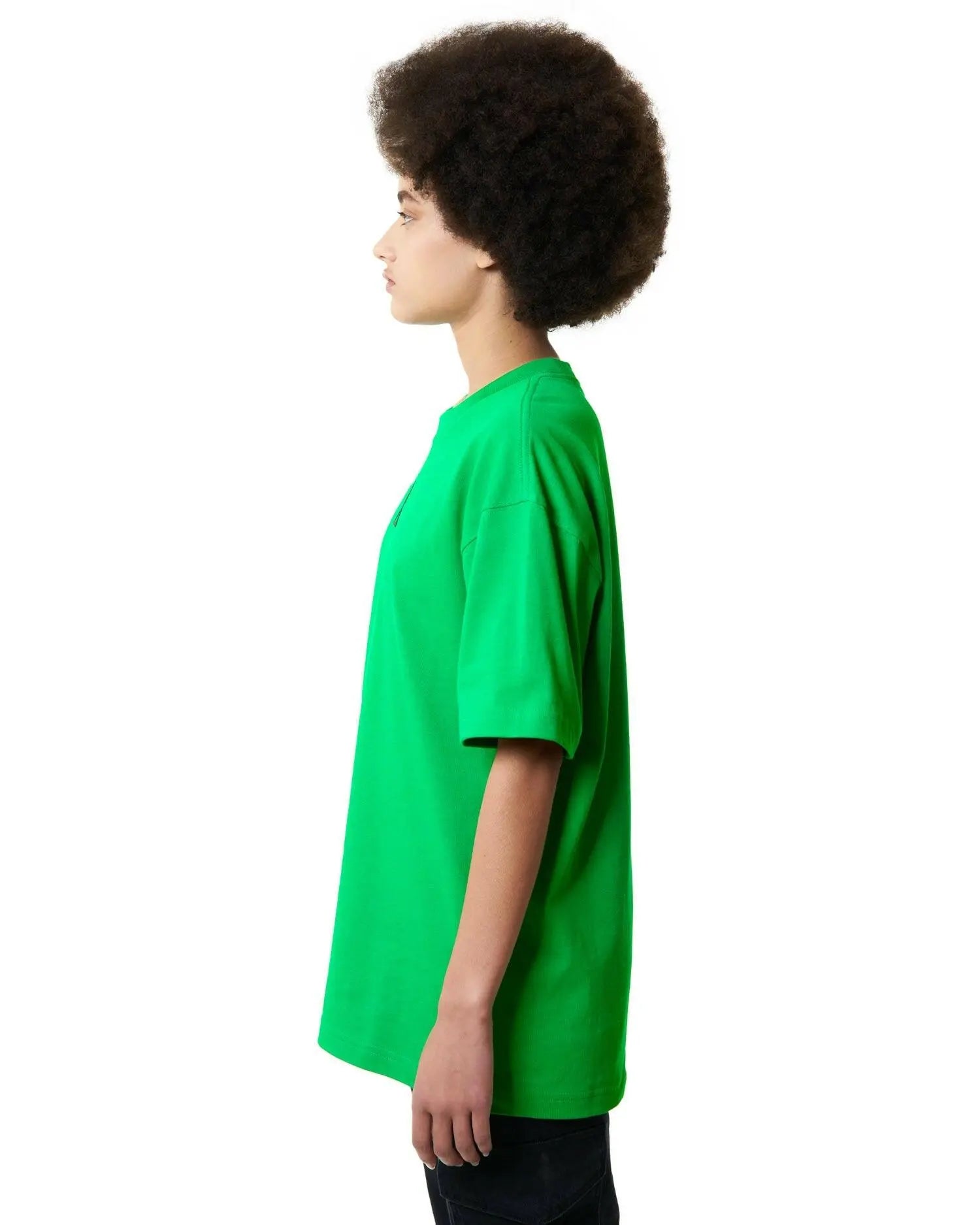 تيشيرت اوفر سايز اخضر بسيط