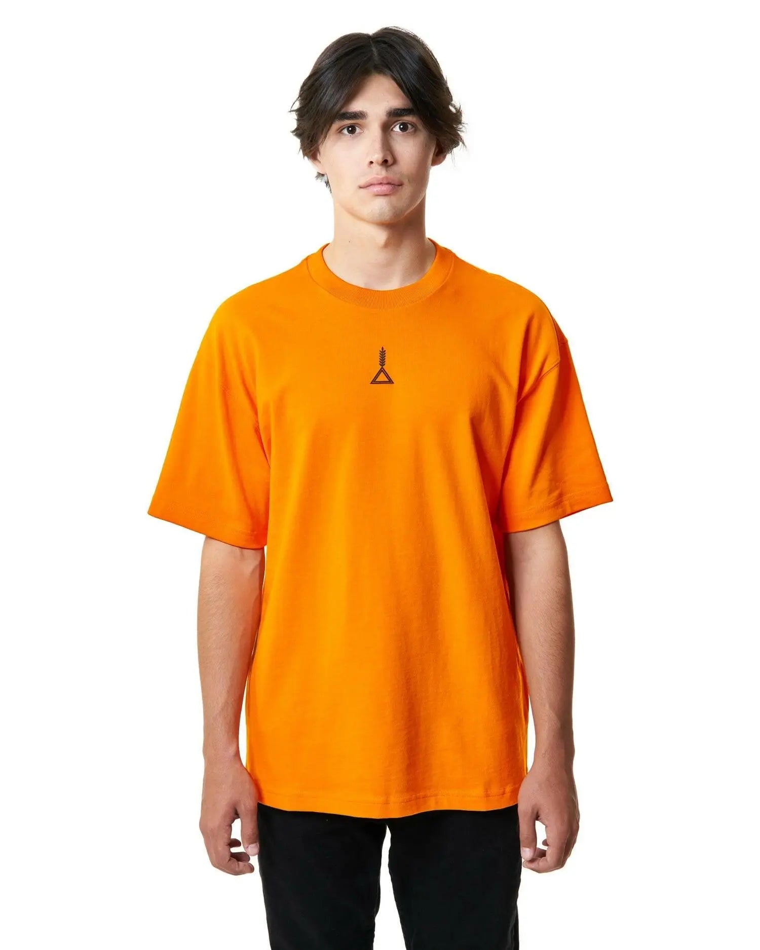 تيشيرت برتقالي ساده اوفر سايز من سعودي ايثوس