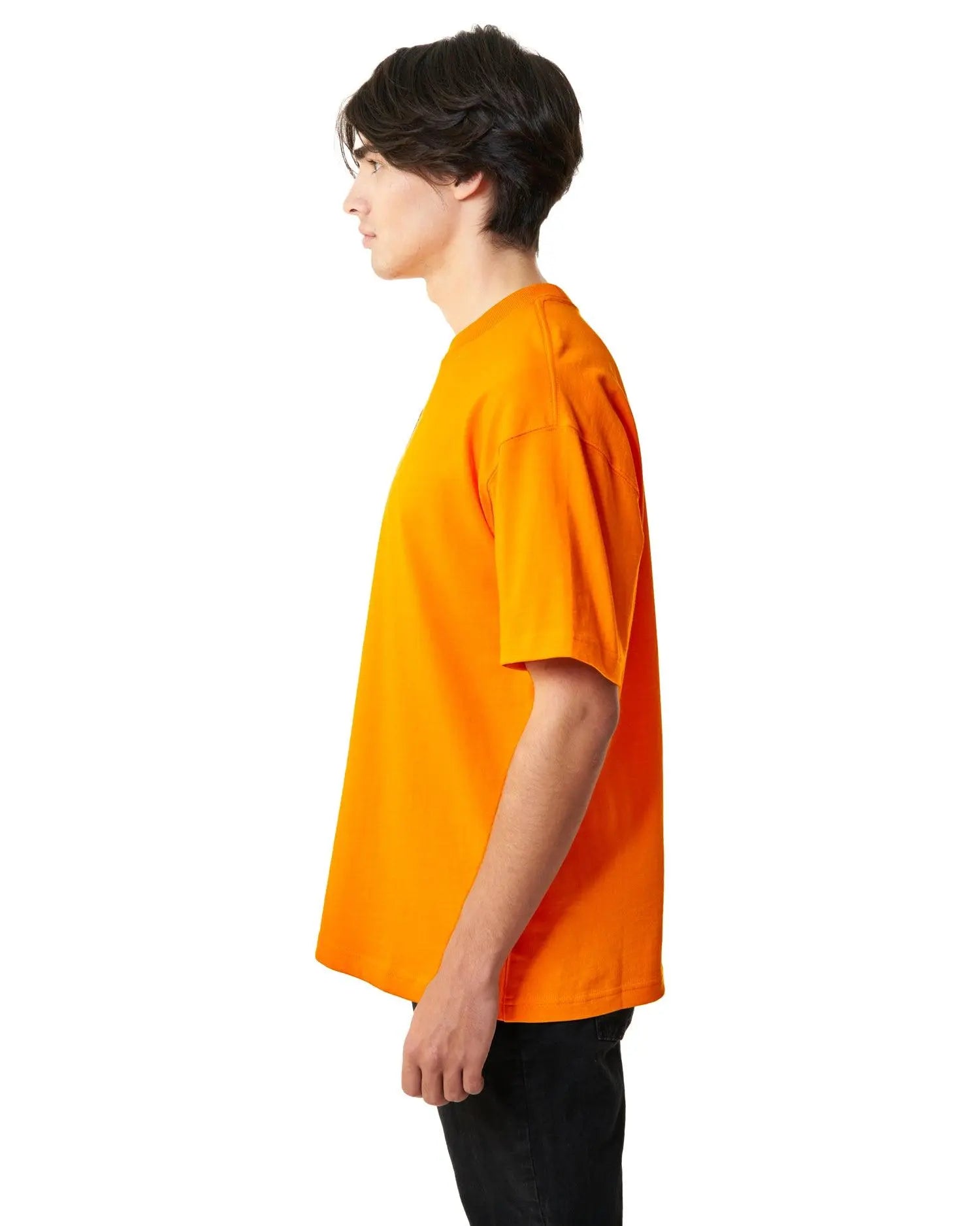 تيشيرت اوفر سايز برتقالي من براند ملابس سعودي