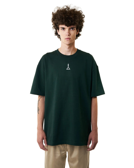 تيشيرت اخضر غامق اوفر سايز من سعودي إيثوس