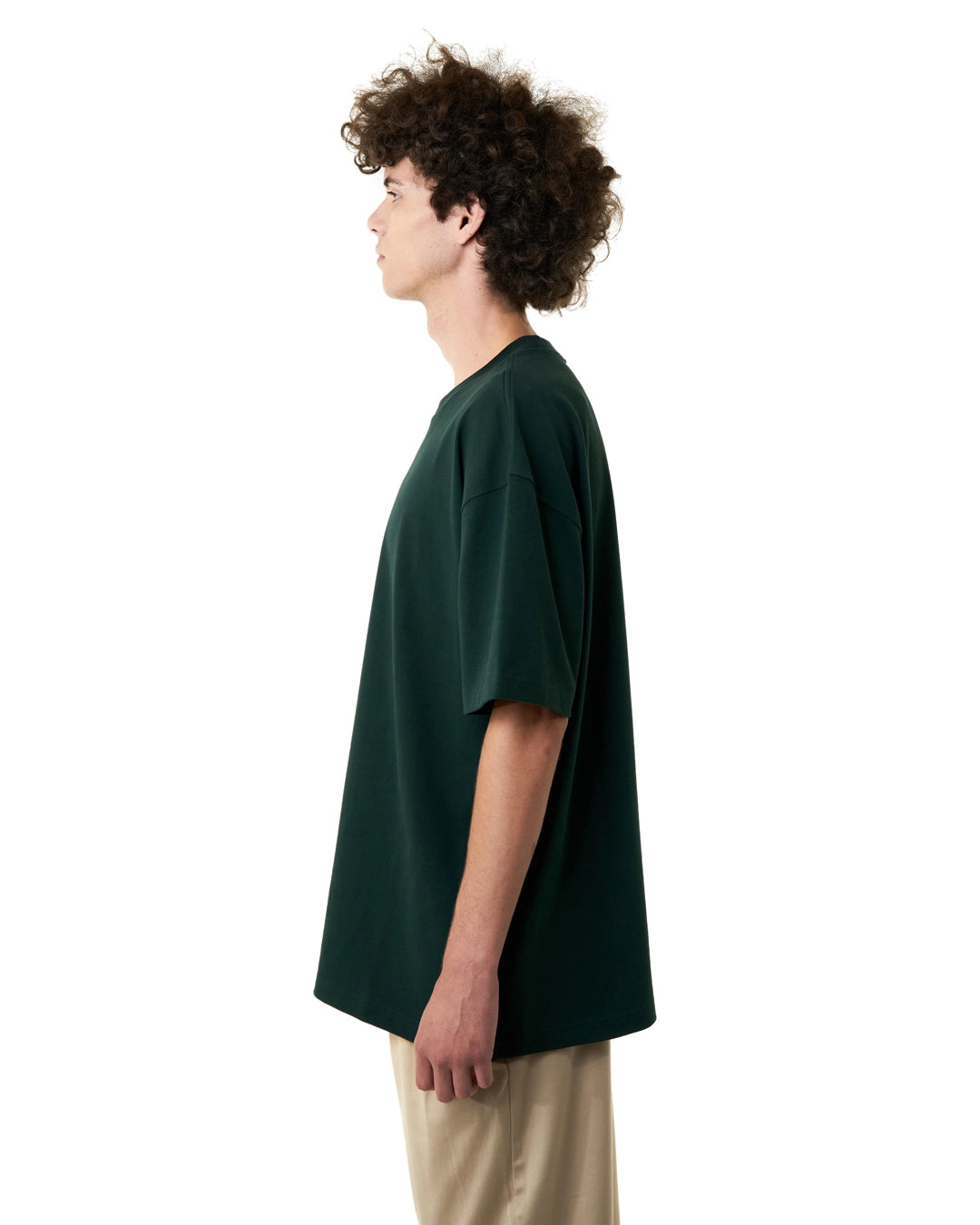 تيشيرت اخضر غامق بخامة قطنية ناعمة