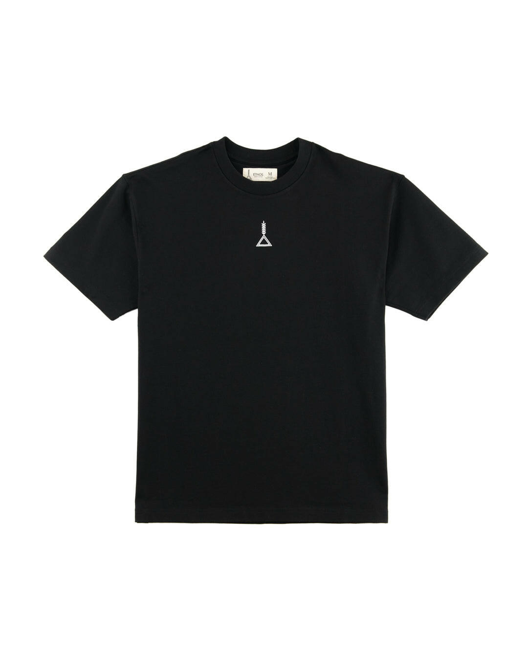 Black Cotton T-Shirt  -بلوزة قطن أسود 